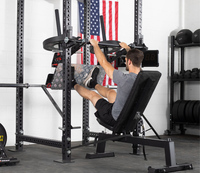 Rack à Squats Lecheng avec Accessoire d'Extension des Jambes