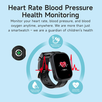 Montre connectée GPS pour enfants, écran tactile, appel vidéo, lecteur de musique, boussole, télécommande, charge magnétique, étanche, bracelet en caoutchouc sportif