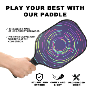 OEM/ODM DKS Pagaie de Pickleball en fibre de carbone silencieuse USAPA Standard 40x20cm 220g +-10g Logo imprimé - Product Image 3