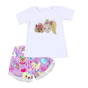 2020 Hot sale baby girl dresses online girls27clothingsets thailand clothes wholesale girls lacha kids clothing baju anak