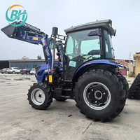 Envío Gratuito, Mini Tractores 4x4 para Agricultura, Tractores Agrícolas de 50HP, 70HP y 90HP en Venta con Cargador Frontal