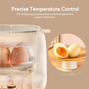 Olla Digital Doméstica de un Toque para Cocinar Huevos, Yogur y Huevo al Vapor, Máquina para Hacer Huevos Semihuevos (Telur Separuh Masak) - Product Image 4