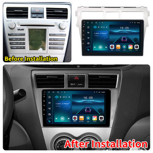 Autoradio 9 pouces Krando pour <span class=keywords><strong>Toyota</strong></span> Vios <span class=keywords><strong>2007</strong></span>-2013 Android Head Unit GPS Navigation Wireless CarPlay DSP 4G SIM Card Autoradio - Product Image 2