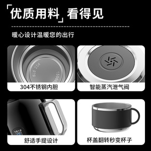 Car Electric <b>Kettle</b> 1.5L 12V 24V Heating Insulation Integrated For Trucks - Product Image 5