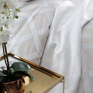 Cao Cấp Sang Trọng Chăn Bộ Sưu Tập Sợi Nhuộm Bông Jacquard Duvet Set Với Polyester-Đầy Gối Cho Nhà Phòng Ngủ Sử Dụng - Product Image 3