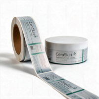Étiquettes adhésives en vinyle durables et imperméables imprimées sur mesure pour l'emballage de crèmes pour le visage et de parfums - Marque privée, cosmétiques multi-actions