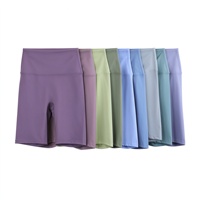 Shorts de yoga taille haute respirants et écologiques pour femmes, contrôle du ventre, haute élasticité, cyclisme, course à pied, fitness, vente chaude ODM/OEM