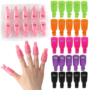 10 Uds tijeras de manicura y cortacutículas esmalte de uñas de plástico remojo y removedor de Gel hoja de belleza en bolsa de belleza - Product Image 3
