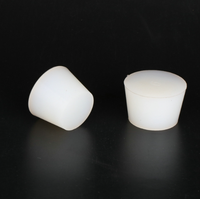 Bouchon solide en caoutchouc de silicone de cône blanc de produits de cuisine pour sceller des bouteilles de fermentation
