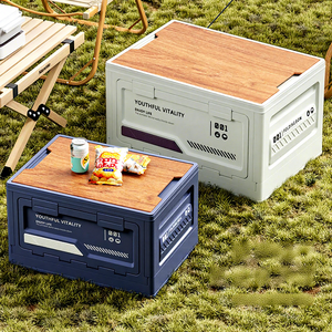 Boîte de rangement pliable multifonctionnelle pour le camping en voiture, les voyages en plein air, grande capacité - Product Image 5