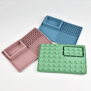 Wholesale Dog <b>Cat</b> Slow Feeder <b>Mat</b> with Removable Bowls Pet Lick <b>Mat</b> - Product Image 6
