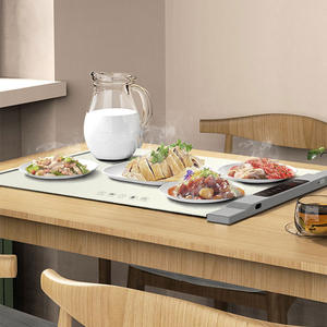 Nobico Tapis chauffant rond pour aliments 220V, en plastique résistant à la chaleur, design moderne, pour table à manger - Product Image 5