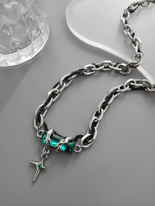 Мужское ожерелье, ювелирные аксессуары, Европейское и американское легкое роскошное в стиле хип-хоп, креативный стиль, новое толстое ожерелье с швами - Product Image 6