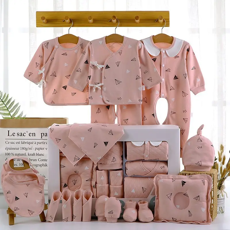 18pcs Newborn Baby Products Gift 0-1 year baby clothing clothes set Baby sleepwear Gift Package