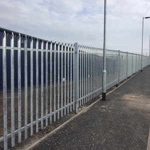 Valla de Acero Galvanizado Tipo Palisada, Valla y Puerta de Hierro Angulado Tipo Palisada, Valla de Palisada de <span class=keywords><strong>Segunda</strong></span> <span class=keywords><strong>Mano</strong></span> en Venta - Product Image 5