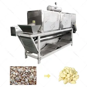 LONKIA commerciale usato secco spicchio d'aglio sbucciatore pelapatate prezzo di piccola macchina per la rimozione della pelle dell'aglio