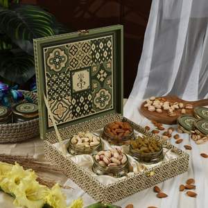 กล่องเก็บอาหารถั่วพิมพ์แบบกำหนดเองบรรจุภัณฑ์เกรดอาหารเป็นมิตรต่อสิ่งแวดล้อมสำหรับขนมถั่วผลไม้แห้งและกล่องของขวัญเพื่อสุขภาพ - Product Image 4