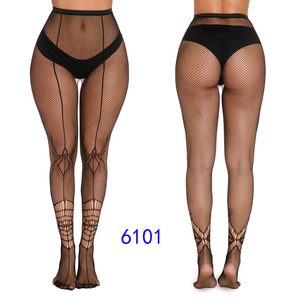Bt806 <span class=keywords><strong>Calze</strong></span> <span class=keywords><strong>a</strong></span> <span class=keywords><strong>Rete</strong></span> Sexy da Donna all'Ingrosso, Collant Traforati in Nylon <span class=keywords><strong>a</strong></span> Vita Alta - Product Image 3