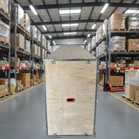 Caisse en bois renforcée pliable ZEBANG, boîte solide pour le transport et l'emballage, origine Chine