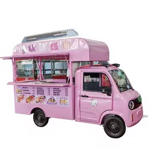 Camión de Comida Clásico Eléctrico Móvil Personalizado con Color y Logotipo, Remolque de Comida para BBQ, Snacks y Comida Rápida - Product Image 1