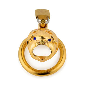 Cage de chasteté <span class=keywords><strong>cochon</strong></span> zodiaque chinois 3 taille anneau dispositif de chasteté masculine serrure à pénis jouets hommes en acier inoxydable jouet sexuel Juguetes Sexuales - Product Image 4