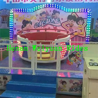 Manèges de divertissement Mini Samba Tagada Disco 8 places pour enfants, équipement de parc d'attractions intérieur d'occasion pour la vente de parcs à thème