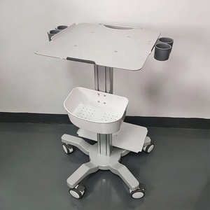 Chariot médical mobile <span class=keywords><strong>à</strong></span> roulettes pour échographie, ECG, électrochirurgie et moniteur général, modèle optionnel très vendu pour hôpital - Product Image 6