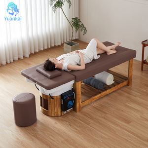 Keramikwaschbecken für Schönheitssalon, Massageliege, Haarwaschstuhl, Thai-Shampoo-Stuhl, Wassertherapie, japanisches Kopf-Spa-Bett aus Holz - Product Image 1