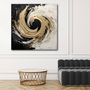 Dipinto a Olio Astratto Geometrico Spesso, Arte Moderna in <span class=keywords><strong>Bianco</strong></span> <span class=keywords><strong>e</strong></span> <span class=keywords><strong>Nero</strong></span>, Decorazione Murale su Tela di Lino - Product Image 5
