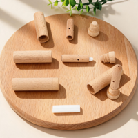 Inhalateur d'huiles essentielles portable en bambou avec mèches en coton de haute qualité pour bureau, voiture, chambre – Inhalateur nasal