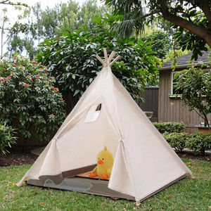 Wind Valley Draagbare Kinderen Buitentent Tipi Indian Tent Eén Slaapkamer Vier Seizoenen Recreatie Schaduw Piramide Speel Canvas - Product Image 6