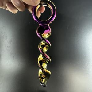 Masturbator Realistische <span class=keywords><strong>Dildo</strong></span> Penis Grote G-Spot Volwassen Seksspeeltjes Dual Head Crystal <span class=keywords><strong>Glass</strong></span> Anale Butt Plug Met Ring Voor Vrouw - Product Image 2