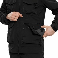 Chaqueta de Campo para Hombre, Nylon, Estilo Techwear, Múltiples Bolsillos, Cuello Alto, Impermeable, Transpirable, Ligera, Ropa de Calle, Personalizable OEM ODM