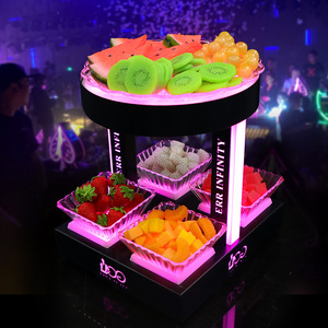 LED Illuminated Fruit Platter Multi Compartment <b>Snack</b> Dish For KTV <b>Bars</b> Club Display Rack - Product Image 4