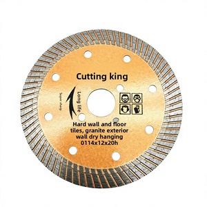 ใบเลื่อยเพชรตัดหินแบบลูกฟูกขนาด 114 มม. สำหรับตัดคอนกรีต ผิวเคลือบ CrN แบบเผาผนึก จากผู้ผลิต - Product Image 1