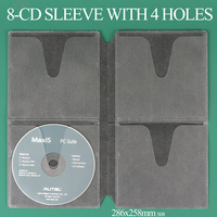 SUNSHING Fundas para CD y DVD al por Mayor, Sobres Blancos de Papel para CD, Material No Tejido, Funda de Plástico Reutilizable de Doble Cara para Discos