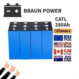 Grade A EV LF280K 6000 Cycles Lifepo4 3.2V 280Ah Battery 3.2V Lifepo4 Cell Lifepo4 200ah 3.2V Akku Batteries Lithium Zelle