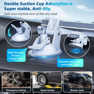 Kit de Soporte con Ventosa para Starlink Mini, para el Tablero del Auto, Parabrisas, Soporte para Vehículos, Garantiza una Señal Satelital Estable - Product Image 3