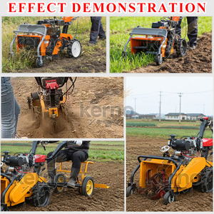 Rotary Weeder <b>Machine</b> Gasoline Powered <b>Walk</b> Behind Mini Tiller For Garden Agriculture - Product Image 6