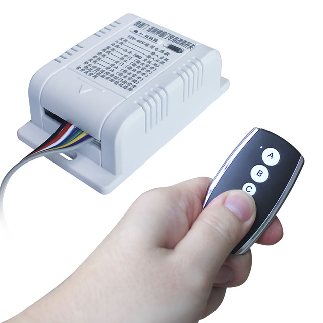 DC12-40V Wireless Remote Control Switches for Rapid Door RF Transmitter and Receiver for Shooting Door, Barrier Door 433.92MHz