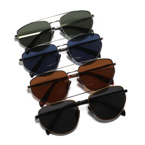 Lunettes de soleil aviateur unisexes, monture en métal, verres TAC, protection UV400, pour la conduite, la pêche, les tenues tendance - Product Image 4