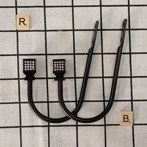 Ganci per Tende a U in Cristallo Stile Europeo Senza Foratura, Ganci da Parete, Ganci Appendiabiti 15,5 cm QX-106 Vendita Diretta Transfrontaliera - Product Image 6