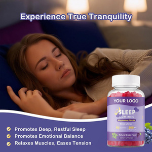 Venta caliente Melatonin Free Sleep Gummies con <span class=keywords><strong>magnesio</strong></span> y L Theanine OEM Embalaje personalizado - Product Image 4