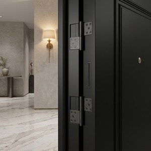 <span class=keywords><strong>Porte</strong></span> de sécurité <span class=keywords><strong>blindée</strong></span> pivotante haut de gamme avec serrure numérique intelligente anti-perçage et anti-effraction pour entrée principale de villa moderne - Product Image 3