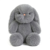 Adorable Peluche Lapin aux Oreilles Tombantes Ultra Douce et Moelleuse, Compagnon de Nuit pour Enfants et Cadeau d'Anniversaire, Vente en Gros