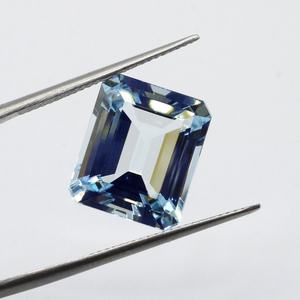 พลอยอความารีนเหลี่ยมเพชรพลอย9.00 CTS คุณภาพธรรมชาติ - Product Image 1