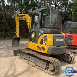 Lame/Bouteur d'excavatrice sur chenilles Komatsu PC55 d'occasion du Japon, 5,5 tonnes, avec pompe PLC et roulement de boîte de vitesses, pour l'inspection vidéo à domicile - Product Image 2