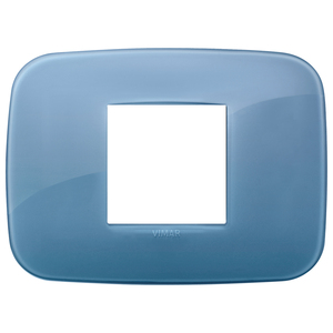 Vimar Placca Round 2M centr. Reflex Oltremare 12.2x9cm Wall <b>Switch</b> Cover - Product Image 1