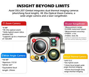 Drone <span class=keywords><strong>Autel</strong></span> Alpha avec caméra 4K, série Maximum Ride, évitement d'obstacles industriel, longue portée, capacités d'observation détaillée - Product Image 5