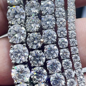 High Quality 6mm 7mm 8mm Pass Diamond <b>Tester</b> Vvs Moissanite Bracelet 925 Sterling Silver Luxury Iced Out Tennis Bracelet - Product Image 3
